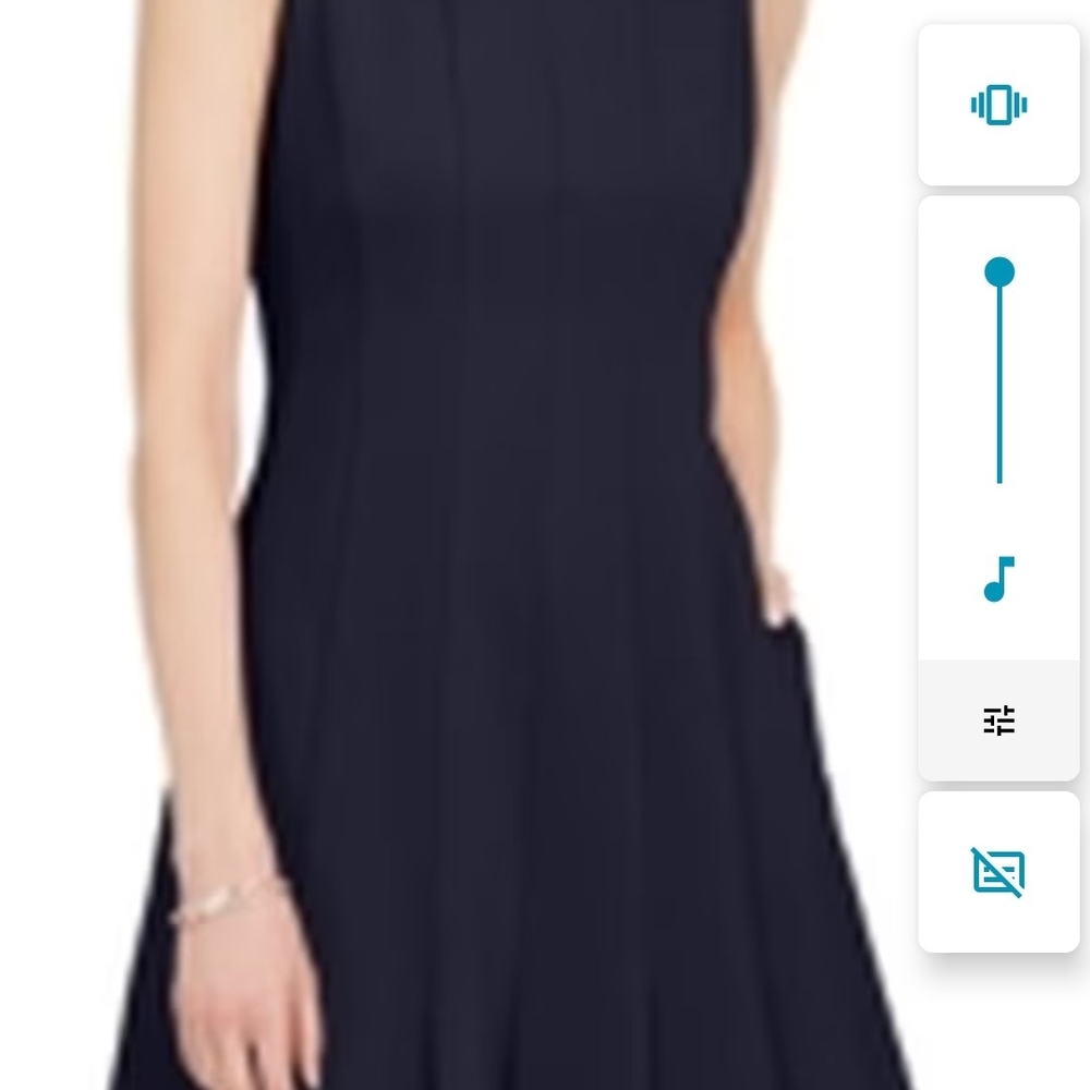 JESSICA HOWARD,55%Linen,45%Rayon,Elegant Black Sleeveless Dress - Picture 4 of 17